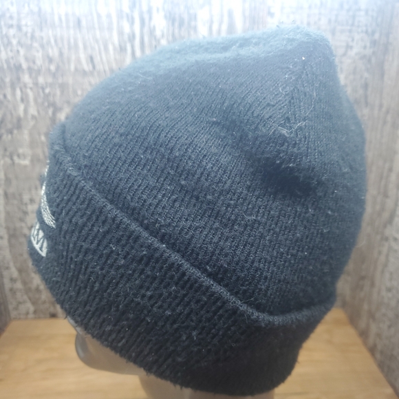 Branam Black Beanie Youth  Knit Unisex Kids Hat One Size Embroidered - Picture 3 of 6